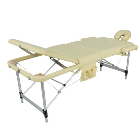 Стол массажный MED-MOS JFAL01A 3-секционный складной алюминиевый с регулировкой высоты 