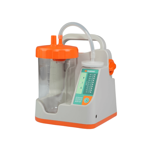 Аспиратор электрический портативный МЕДПЛАНТ АЭП-01 ВИХРЬ артикул 1810