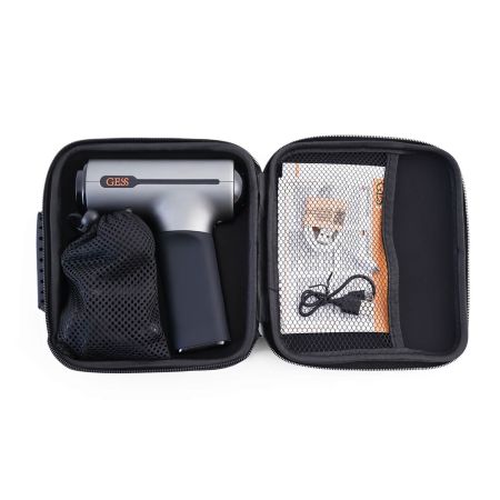 Массажер перкуссионный (массажный пистолет) GESS-877 Revolver для тела беспроводной
