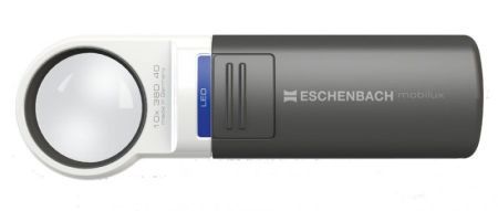 Лупа ручная асферическая Eschenbach с подсветкой mobilux LED диаметр 35 мм, 10.0x (38.0 дптр)