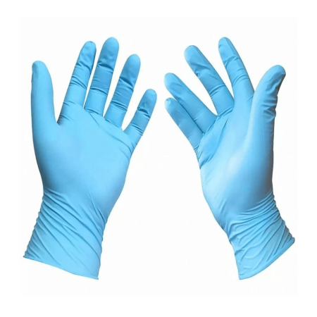 Перчатки смотровые нитриловые неопудренные нестерильные (упаковка 100 пар)