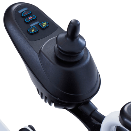 Кресло-коляска с электроприводом MET COMFORT 85 складная, с регулировкой угла наклона спинки и подножек