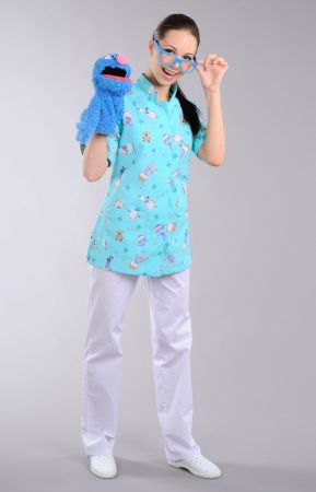 Блуза медицинская женская "Доктор Стиль" Педиатр