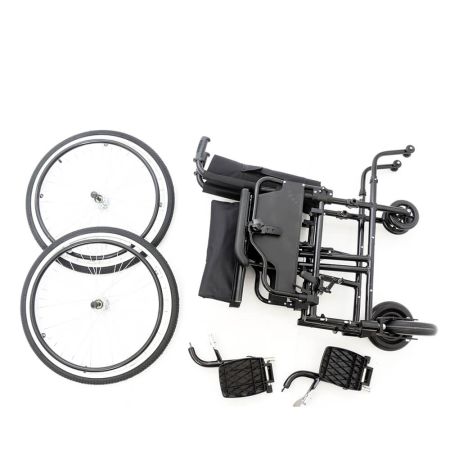 Кресло-коляска механическая Barry A8 Т, ширина сиденья 46см, пневматические колеса