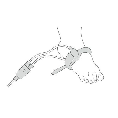 Пульсоксиметр портативный МЕДПЛАНТ Окситест-1 с сетевым адаптером и детским датчиком-манжетой, артикул 976