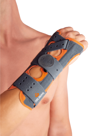 Бандаж на лучезапястный сустав Orliman M760, серый 