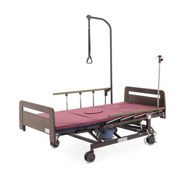 Кровать механическая MED-MOS Е-45А ЛДСП венге с туалетом и функцией переворота Кровать механическая MED-MOS Е-45А ЛДСП венге с туалетом и функцией переворота