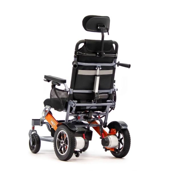 Кресло-коляска с электроприводом MET COMPACT PLUS, артикул 24048, ширина сиденья 45 см, колеса пневм