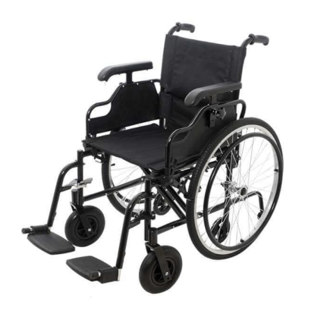 Кресло-коляска механическая Barry A8 Т, ширина сиденья 46см, пневматические колеса