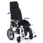 Кресло-коляска с электроприводом MET COMFORT 85 складная, с регулировкой угла наклона спинки и подножек