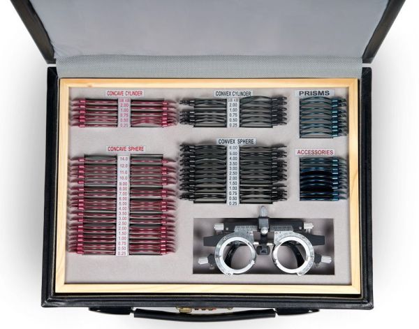 Набор на 103 пробных очковых линз Армед в металлической обойме с оправой без поверки
