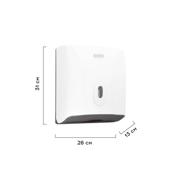 Диспенсер для полотенец Н3 OfficeClean Professional, белый, 274670