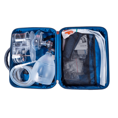 Аппарат искусственной вентиляции легких ручной МЕДПЛАНТ АДР-МП-В C-3 с аспиратором, многоразовый, взрослый, артикул 1645