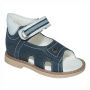 Сандалии ортопедические детские TWIKI TW-131-3 кожаные с открытым носком темно-синие