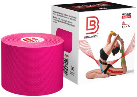 Кинезио-тейп BBalance BBTape 5см*5м розовый