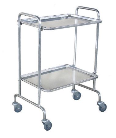 Столик инструментальный СМИ-5, 2 полки (нерж сталь) Ока-Медик