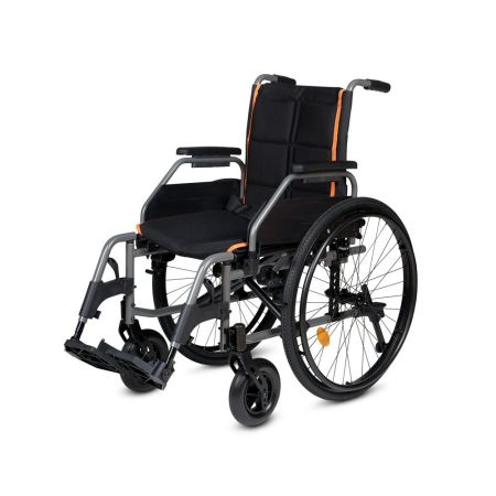 Кресло-коляска для инвалидов Армед 5000 ширина сидения 43см с регулировкой высоты сиденья и подлокотников, быстросъемными колесами и антиопрокидывателями
