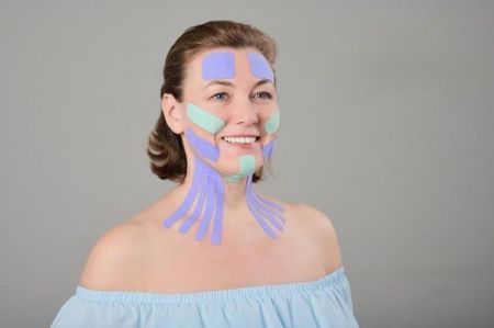 Кинезио тейп для лица Face Tape BBalance 2,5см*5м, хлопок, бежевый, 2 рулона