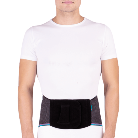 Корсет ортопедический для мужчин Тривес Evolution Т-1581, высота 25см, 4 ребра жесткости, черный 