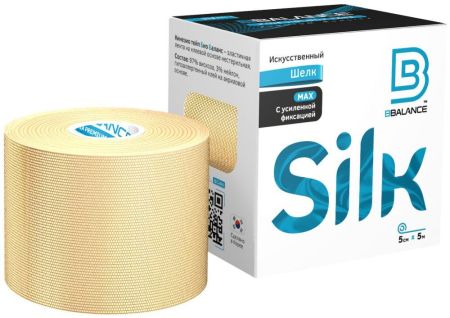 Кинезио-тейп шелковый BBalance BBTape Silk / ICE (5см*5м) бежевый