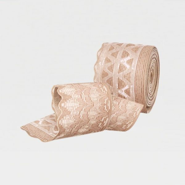 Чулки компрессионные IDEALISTA ID-301T женские 1 класс компрессии с закрытым носком полупрозрачные с кружевной резинкой цвет карамель