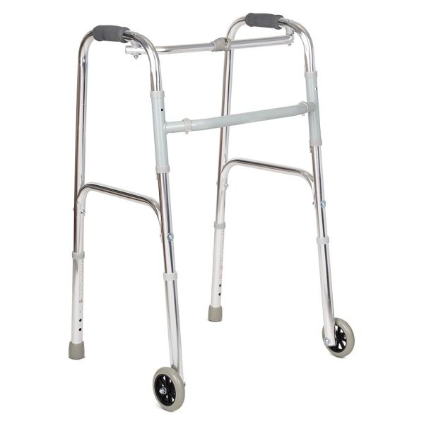 Ходунки одноуровневые двухколесные Армед KR912L шагающие с повышенной грузоподъемностью до 120 кг Ходунки одноуровневые двухколесные Армед KR912L шагающие с повышенной грузоподъемностью до 120 кг