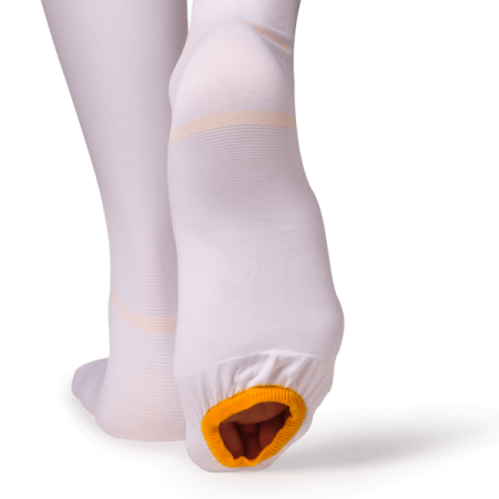 Чулки компрессионные B.Well CARE JW-224 унисекс 2 класс компрессии с закрытым носком антиэмболические для операции белые 