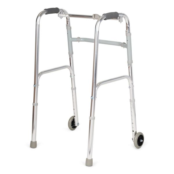 Ходунки одноуровневые двухколесные Армед KR912L шагающие с повышенной грузоподъемностью до 120 кг Ходунки одноуровневые двухколесные Армед KR912L шагающие с повышенной грузоподъемностью до 120 кг