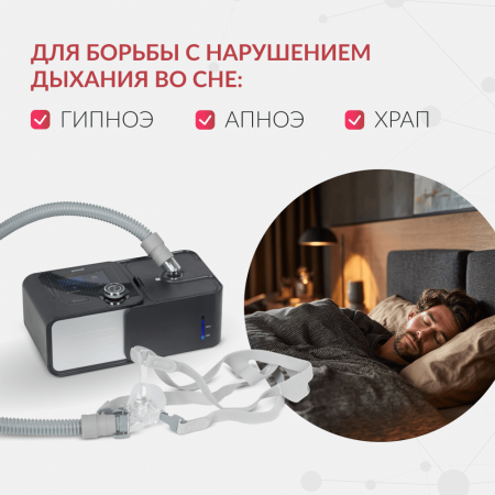 Аппарат дыхательной терапии апноэ СИПАП Yuwell YH-580