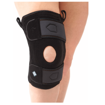 Бандаж на коленный сустав Talus КС-616 разъемный, с силиконовым кольцом и пружинными ребрами жесткости, размер универсальный