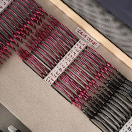 Набор на 158 пробных очковых линз Армед в металлической обойме с оправой с поверкой 