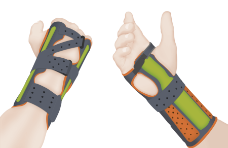 Бандаж на лучезапястный сустав Orliman M760, серый 