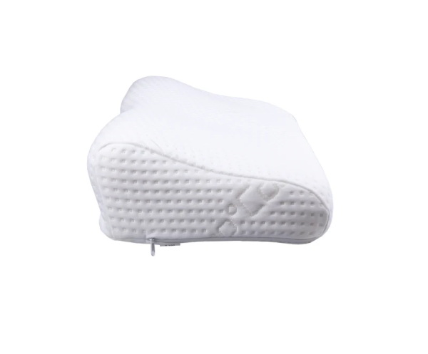 Подушка ортопедическая Тривес ТОП-105/Т.105, с эффектом памяти и выемкой под плечо, валики 13 и 9 см, с регулировкой по высоте