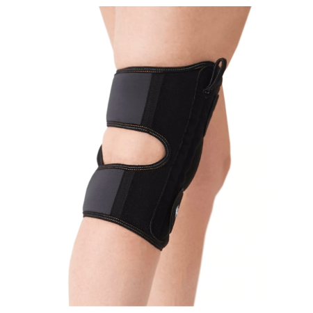 Бандаж на коленный сустав Talus КС-616 разъемный, с силиконовым кольцом и пружинными ребрами жесткости, размер универсальный